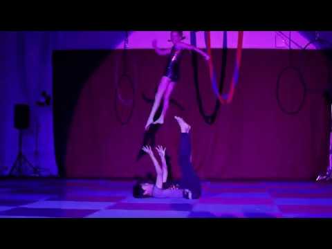 Flip N Fly circus school -  Foot Juggling - Tim, Hayley and Hart