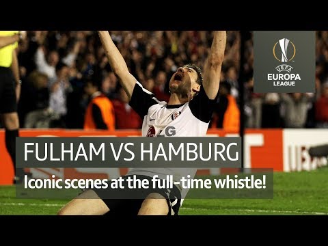 Fulham vs Hamburg (2010) | Final whistle scenes as Fulham reached the Europa League final!