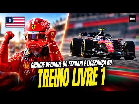 TREINO LIVRE COM FERRARI ATUALIZADA VOANDO,  BORTOLETO NO TOP 10 E GRID EMBOLADO - GP ESTADOS UNIDOS