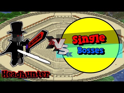 Headhunter VS Single Bosses (The Remaining) | Minecraft |Mobs Battle