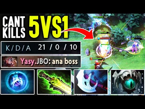 The Reason Why Every One Call Ana Carry God - 5vs1 Cant Kill Him Super Carry Boss Dota 2