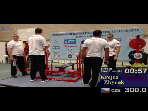European Masters Men's Bench Press 2016, M1 -120 & 120+kg