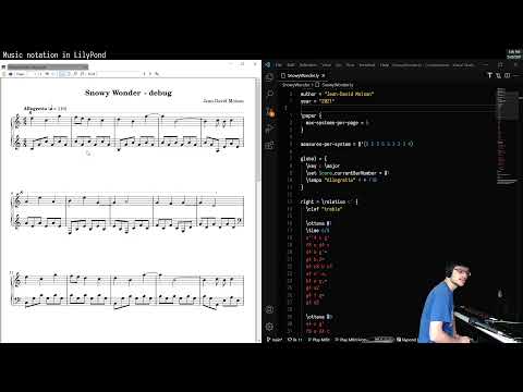 Music notation in LilyPond! Snowy Wonder