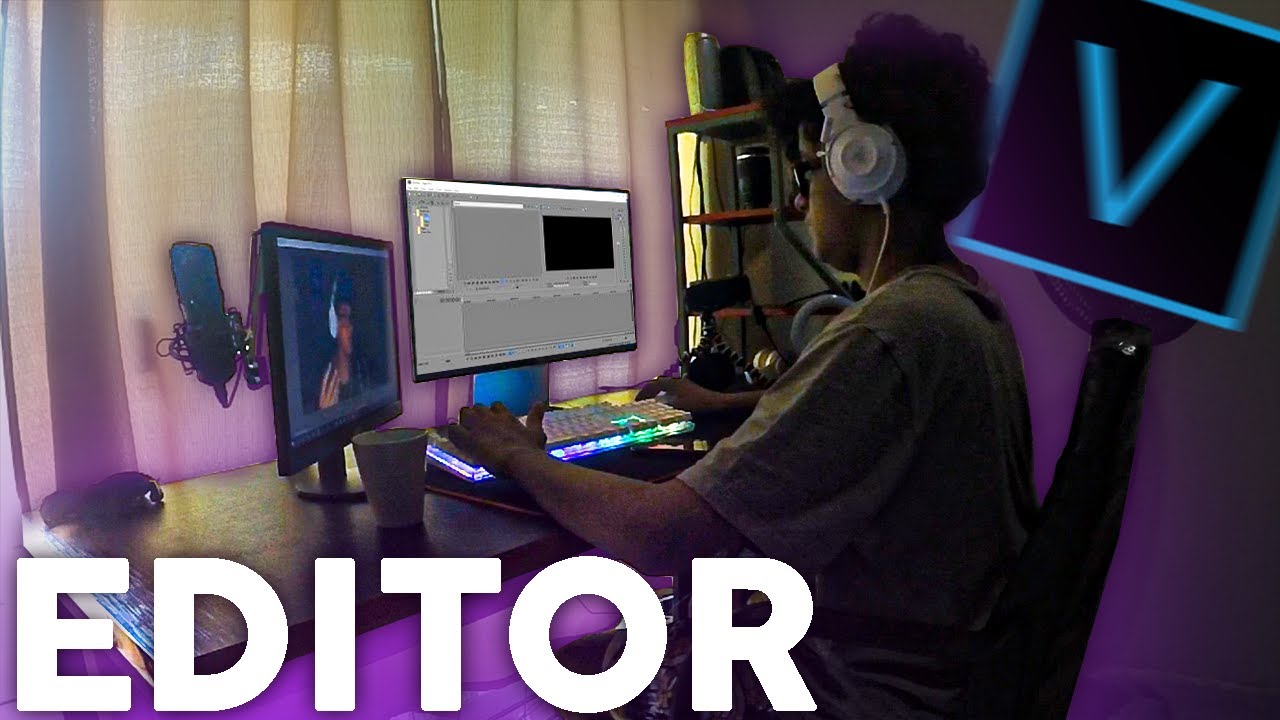 MINHA ROTINA DE UM EDITOR DE VÍDEO!
