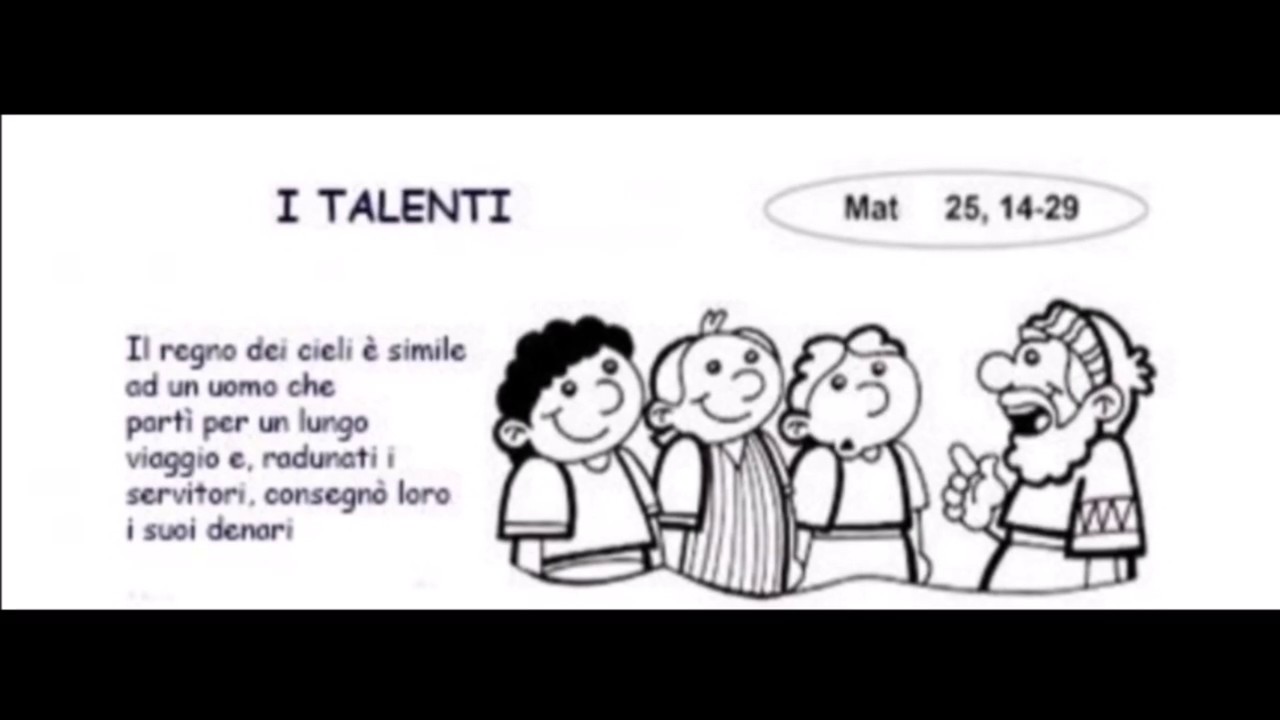 Spiegazione Della Parabola Dei Talenti Messa dei bambini – 26 aprile 2020 – Parabola dei Talenti – Parrocchie