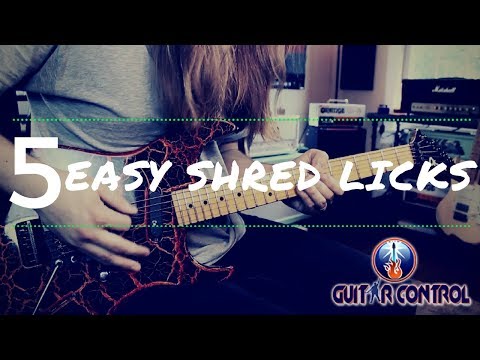 Lead Guitar Lesson On 5 Easy Shred Licks You Can Actually Use