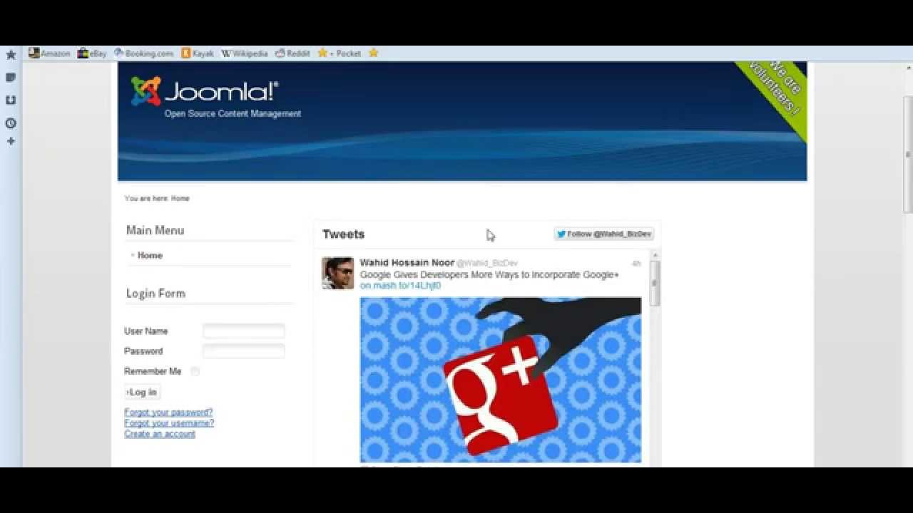 Twitter Timeline Widget Module for Joomla