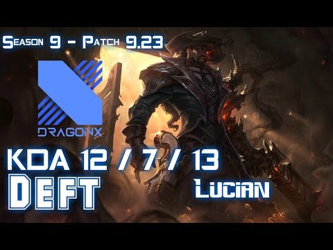 DRX Deft LUCIAN vs IRELIA ADC - Patch 9.23 KR Ranked