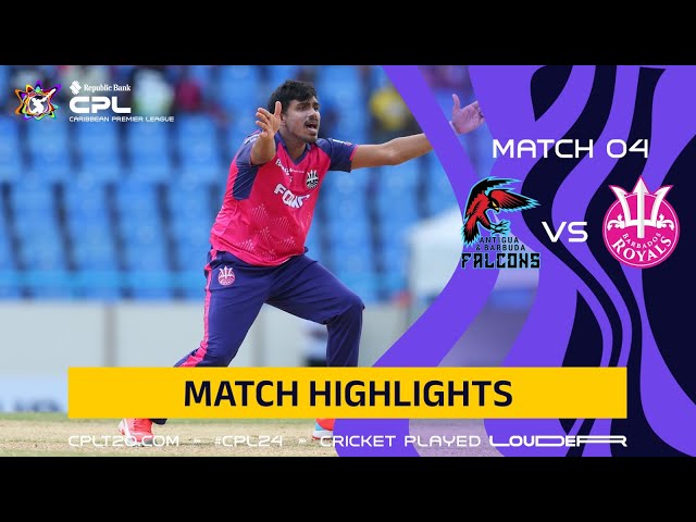 Highlights | Antigua & Barbuda Falcons vs Barbados Royals | CPL 2024