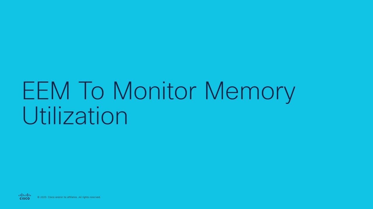Report Problems of Memory Utilization via EEM