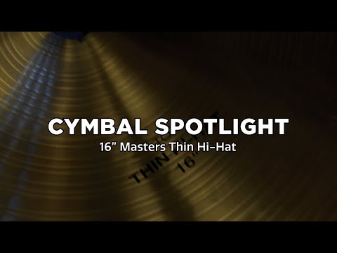 PAISTE CYMBALS - 16" Masters Thin Hi-Hat