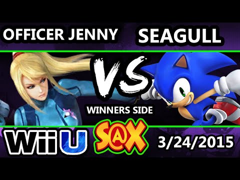 S@X - Officer Jenny (ZSS) Vs. NS Vgz | Seagull (Sonic) SSB4 Tournament - Smash 4 - Smash Wii U