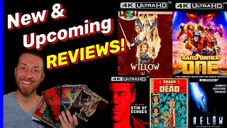 NEW & UPCOMING 4K UltraHD vs Blu Ray Reviews! WILLOW 4K Stir of Echos SHAUN OF THE DEAD Transformers