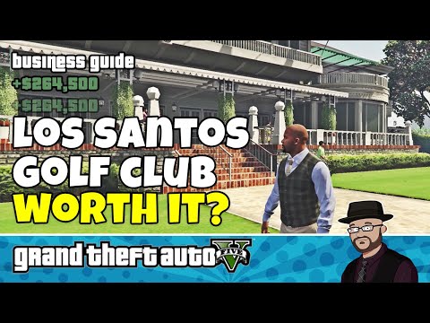Part of a video titled Buying Los Santos Golf Club (Golf Course) in GTA 5 Story ... - YouTube