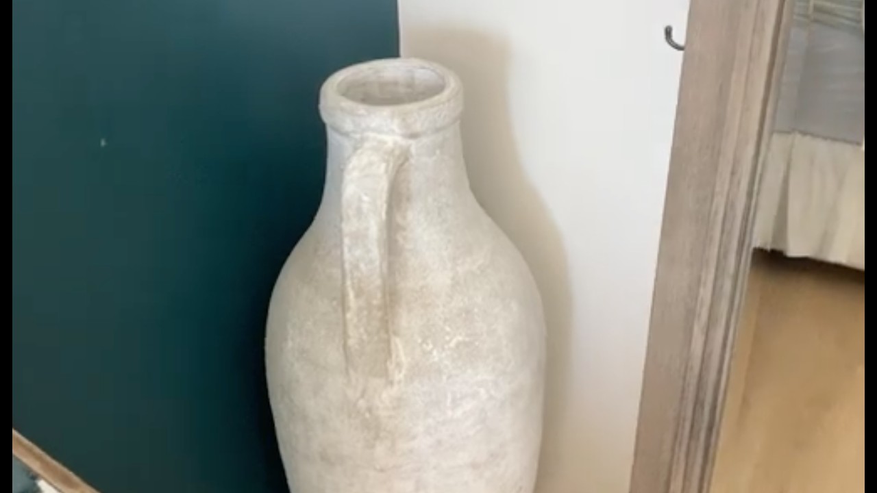 Rustic Terracotta Vase | 47th & Main Rustic Terracotta Vase, Large, Grey