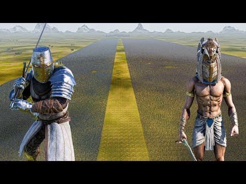 500.000 HEAVY KNIGHTS vs 1 MILLION EGYPTIAN WARRIORS - Ultimate Epic Battle Simulator 2 UEBS 2