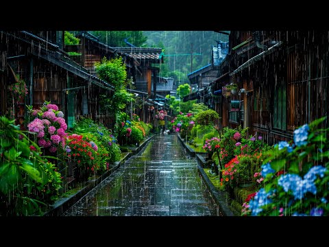 Rain Fell On The Village Streets All Night Long - Relaxing Rain Sounds for Sleeping, Relaxing