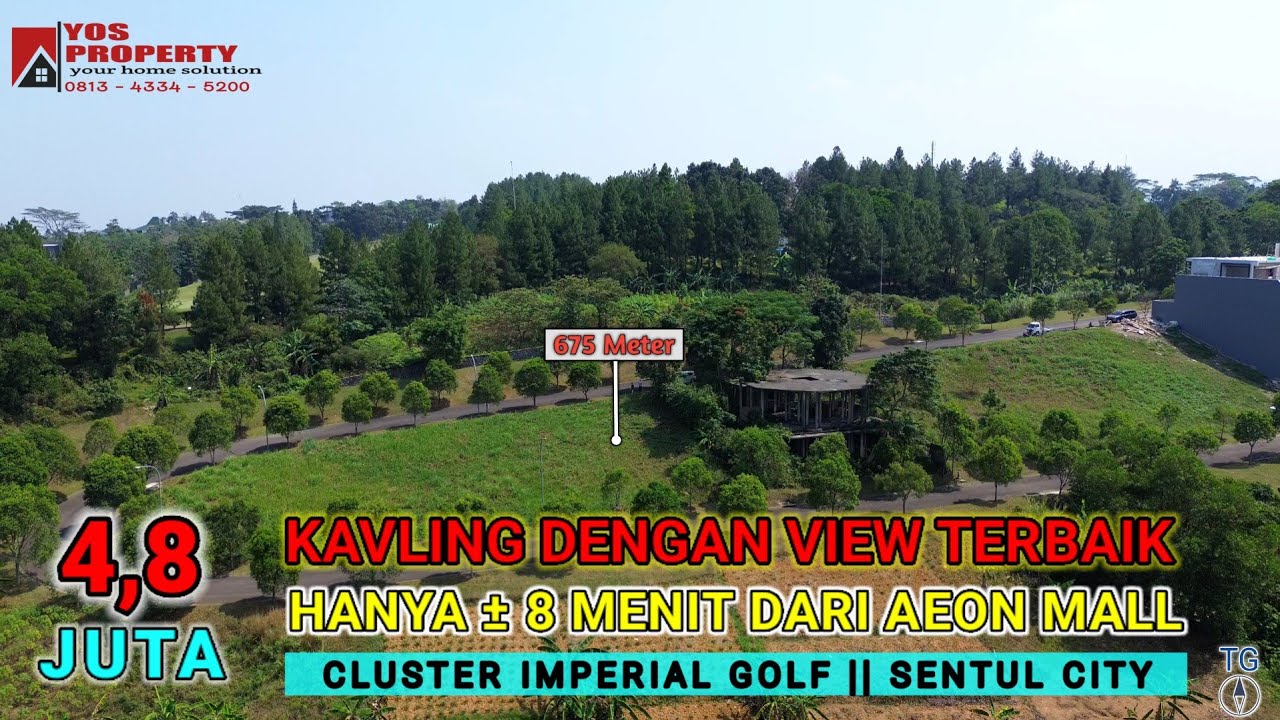 Kavling Imperial Golf 2 Muka View Gunung & Perbukitan || Jauh Dari Polusi Udara || Kavling Sentul City