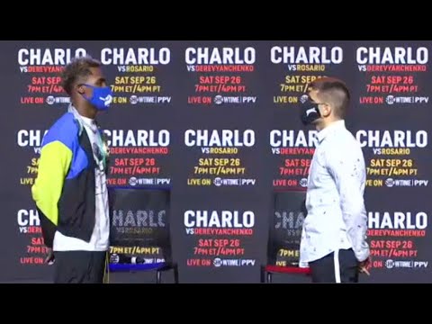 JERMALL CHARLO VS SERGIY DEREVYANCHENKO (FULL FACE OFF VIDEO)