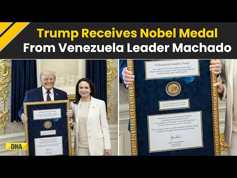 Trump Received Nobel Prize: Donald Trump Receives Nobel Peace Prize Medal From Machado | US News
