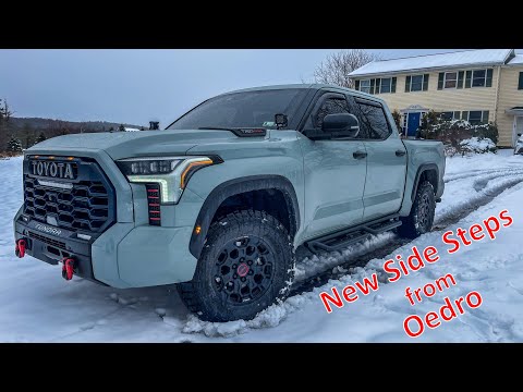 New Side Steps, Whatcha Think???...Oedro \"Leaf Design\" on 2022 Toyota Tundra