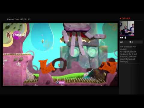 Let's Play Couch co-op Little Big Planet3, SpongeBob DLC