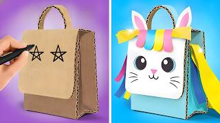 Transforme papelão em mochila colorida! Criatividade sem limites! 🌟
