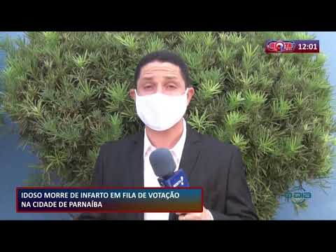 Idoso morre de infarto em fila de votação em Parnaíba 16 11 2020