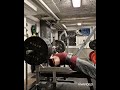 Bench Press 160kg 1 reps for 10 sets easy with close grip - legs up