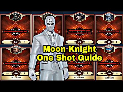 Level 60 Moon Knight Wbu One Shot Guide - marvel future fight