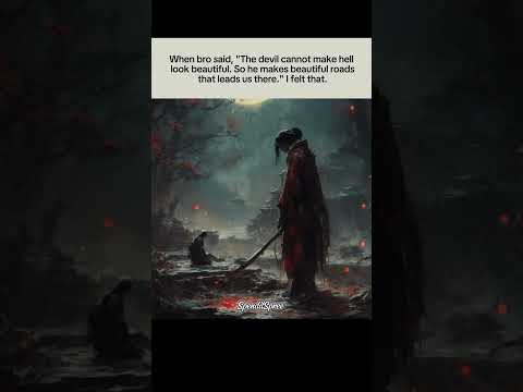 When bro said, "The devil cannot make hell look beautiful," #relatable #shortsfeed #trending #quotes