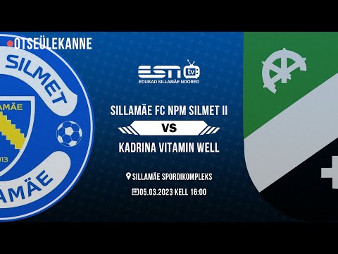 SILLAMÄE FC NPM SILMET II - KADRINA VITAMIN WELL / SAALIJALGPALLI ESILIIGA / 05.03.2023 kell 16:00