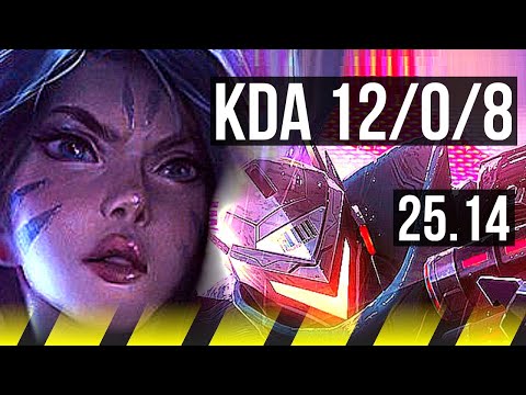 KAI'SA & Neeko vs LUCIAN & Rakan (ADC) | 12/0/8, Legendary | KR Challenger | 25.14