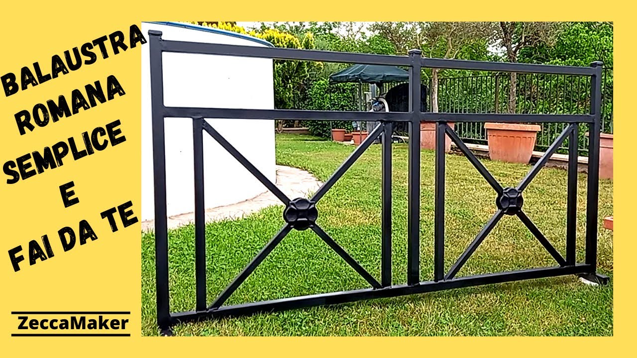 RINGHIERA (Balaustra) in FERRO  -FAI DA TE- Stile Antica Roma