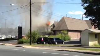 preview picture of video 'Fire on North Second Street in Stroudsburg'