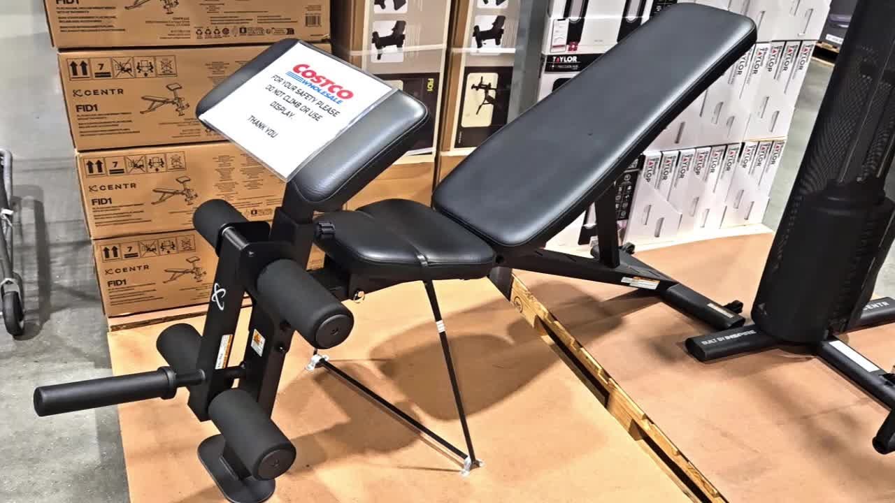 CENTR ADJUSTABLE BENCH W/ LEG EXTENSION & PREACHER CURL ATTCH Shop with us at Costco!!!