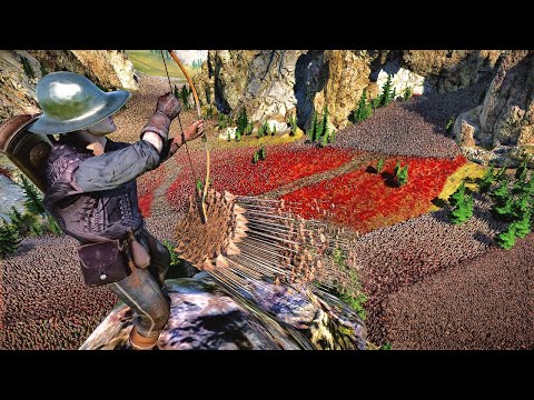 Archer God & Army of Men vs 400,000 Zombies - UEBS 2