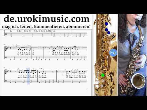 Saxophon Lernen Tenor Katy Perry - Never Really Over Tabulatur um-i-n995