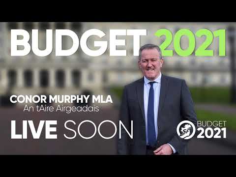 BREAKING Conor Murphy announces Budget2021 to rebuild the economy &amp; support workers and families