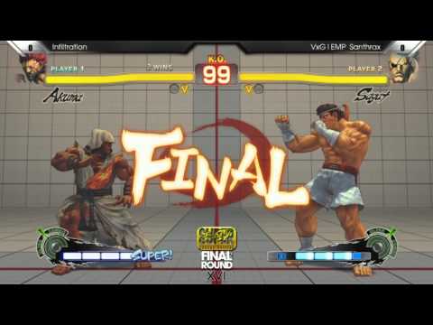 [FR 16 SSFIV AE] Infiltration (Akuma) vs VxG EMP Santhrax (Sagat)