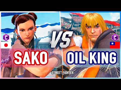 SF6 🔥 Sako (Chun-Li) vs Oil King (Ken) 🔥 Street Fighter 6