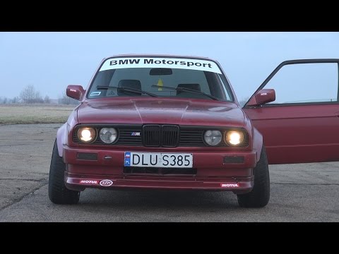 BMW e30 V8 4.4L DRIFTING!!! Start up, Revs, Slides + OnBoard