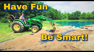 Building a Private Beach, and an Important Safety Message!