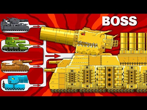 Monster tank: MEGA TANK vs IRON MORGAN - Cartoons about tank/Nina tank cartoon