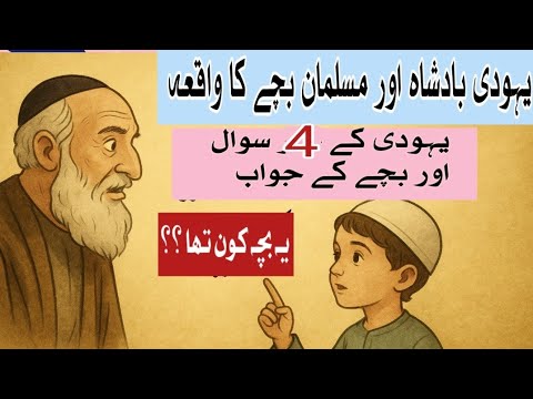 Four questions of Jewish king and answers of Muslim boy | Boy shocked the Jewish | Islamic incident