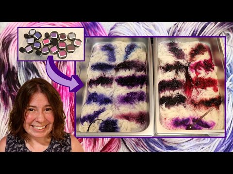 Dyepot PS #39 - Swatching All Purple Acid Dyes!  Dharma, Jacquard, & Greener Shades (Dry Dye Powder)