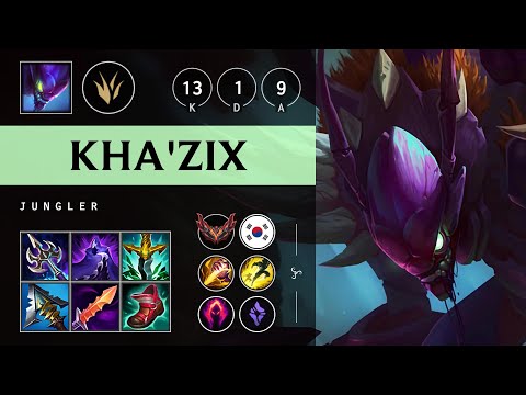 Kha'Zix Jungle vs Elise: Legendary - KR Grandmaster Patch 14.21