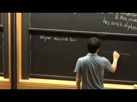 Minerva Lectures 2013 - Terence Tao Talk 3: Universality for Wigner random matrices