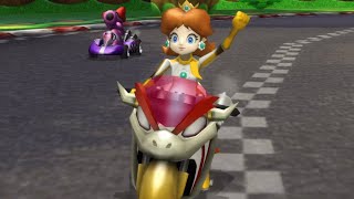 Daisy on Flame Runner in Mario Kart Wii
