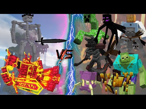 Ignis & Skeleton King vs  Mutant more & Mutant Beasts